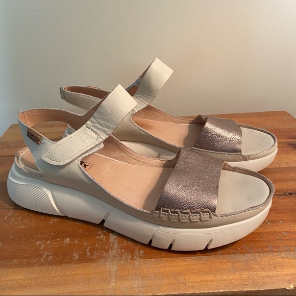 PIKOLINOS | Shoes | Pikolinos Petra Stone Colored Leather Sandals 39 |  Poshmark